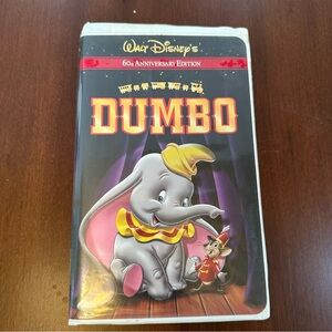 🌟3/$20🌟 Dumbo VHS Walt Disney 60th Anniversary Edition
